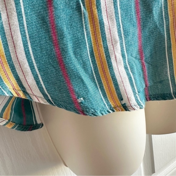 Anthropologie Maeve Striped Puff Sleeve Byron Top - Picture 7 of 10